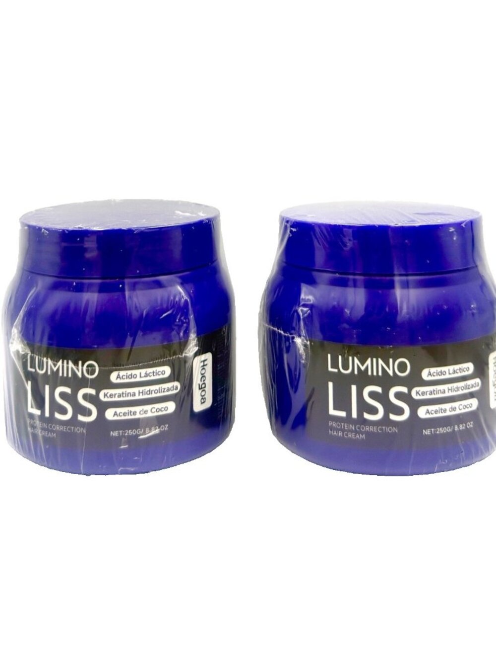 Lot of 2 Jars Lumino Liss Protein Correction Hair Cream 8.82 Oz Sealed